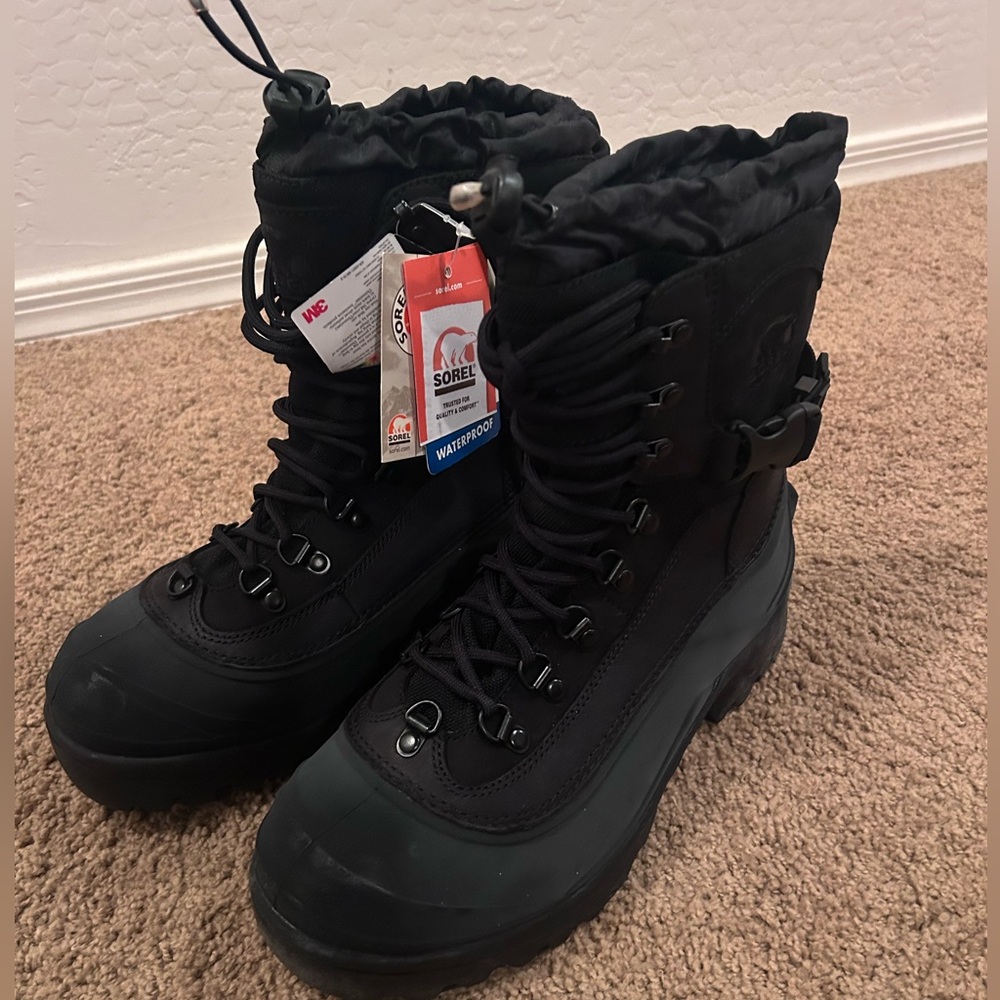 NWT Sorel Men’s Black Waterproof Boots